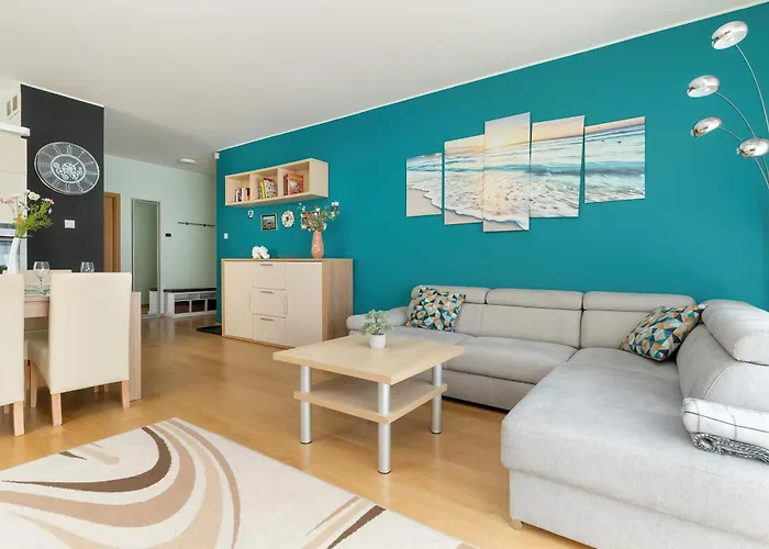 Apartment Sunny With Parking On The And Friendly Estate By Rent Like Sopot